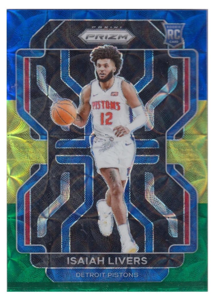 2021-22 Panini Prizm Base Set Isaiah Livers #296 card