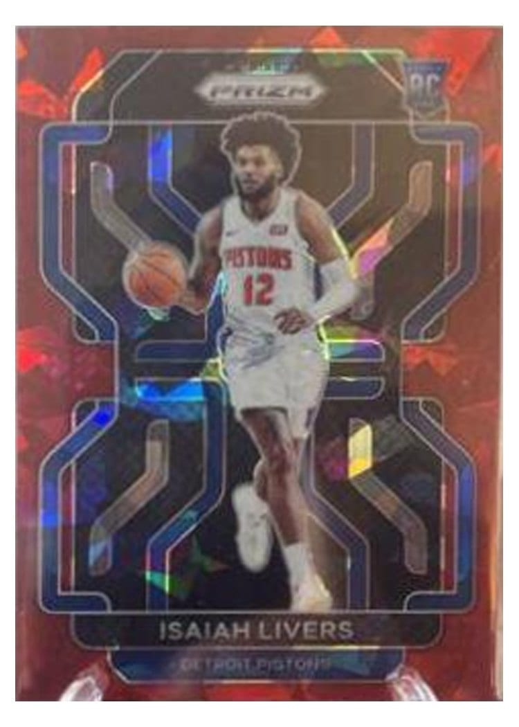 2021-22 Panini Prizm Base Set Isaiah Livers #296 card