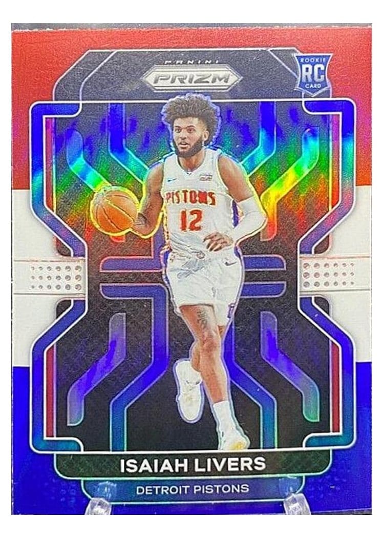 2021-22 Panini Prizm Base Set Isaiah Livers #296 card