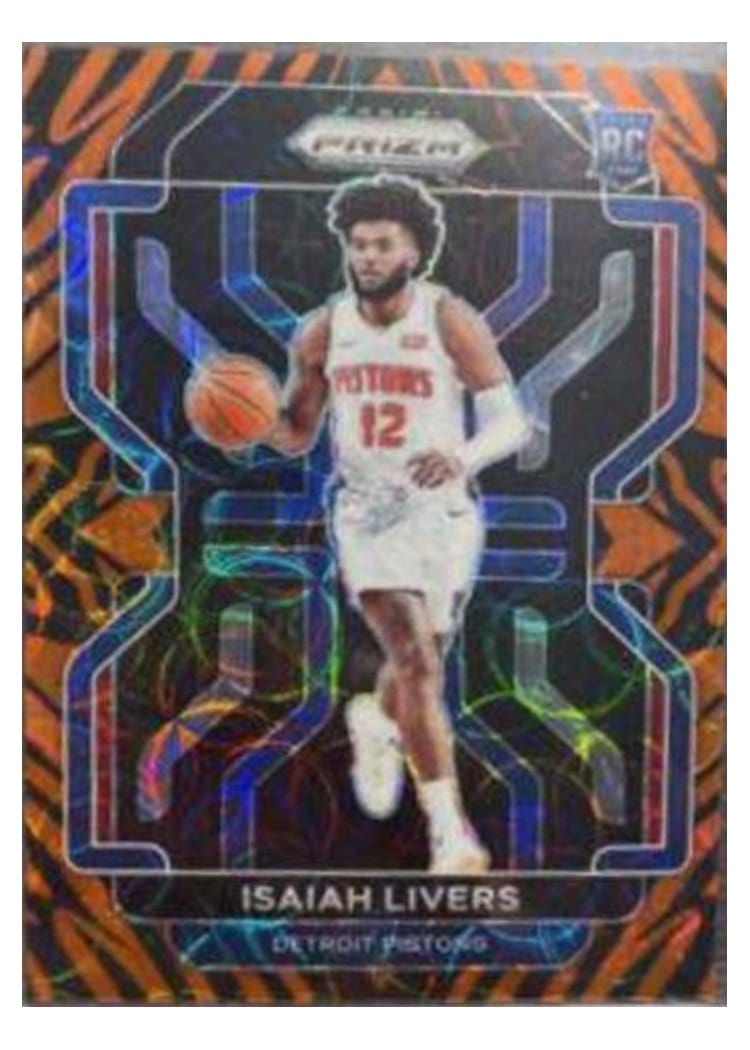 2021-22 Panini Prizm Base Set Isaiah Livers #296 card