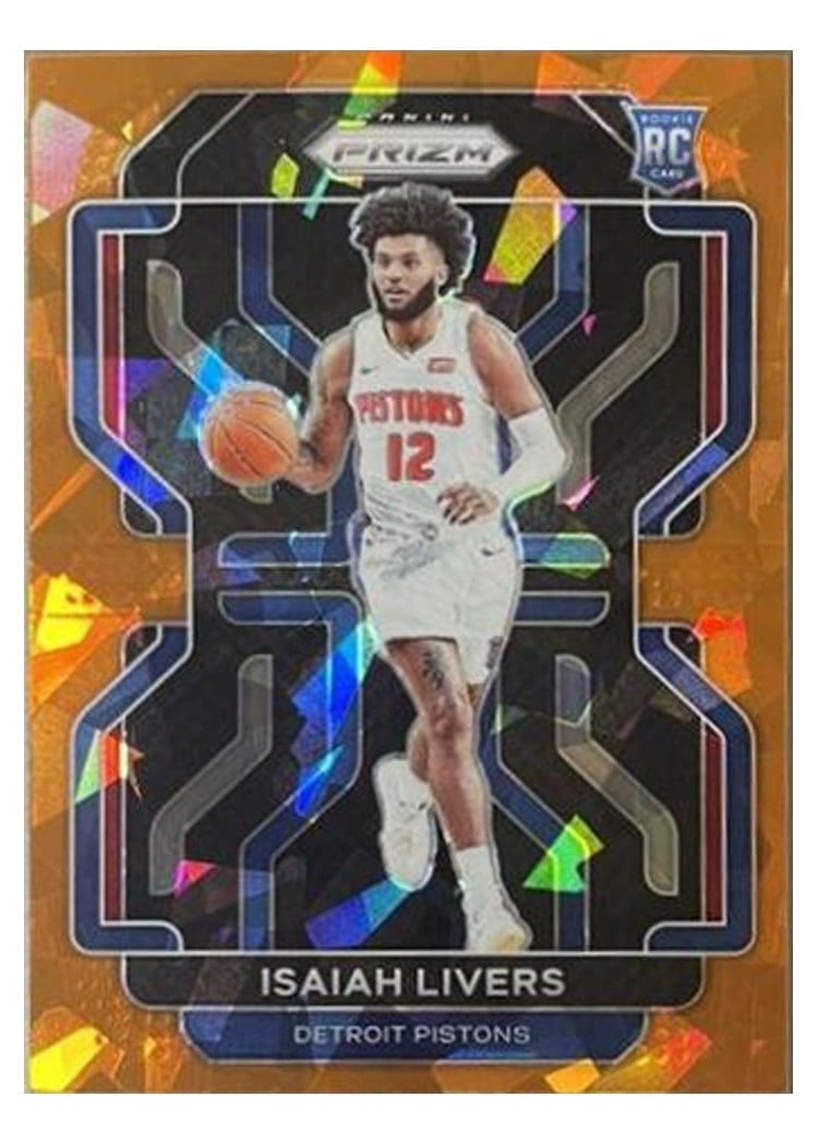 2021-22 Panini Prizm Base Set Isaiah Livers #296 card