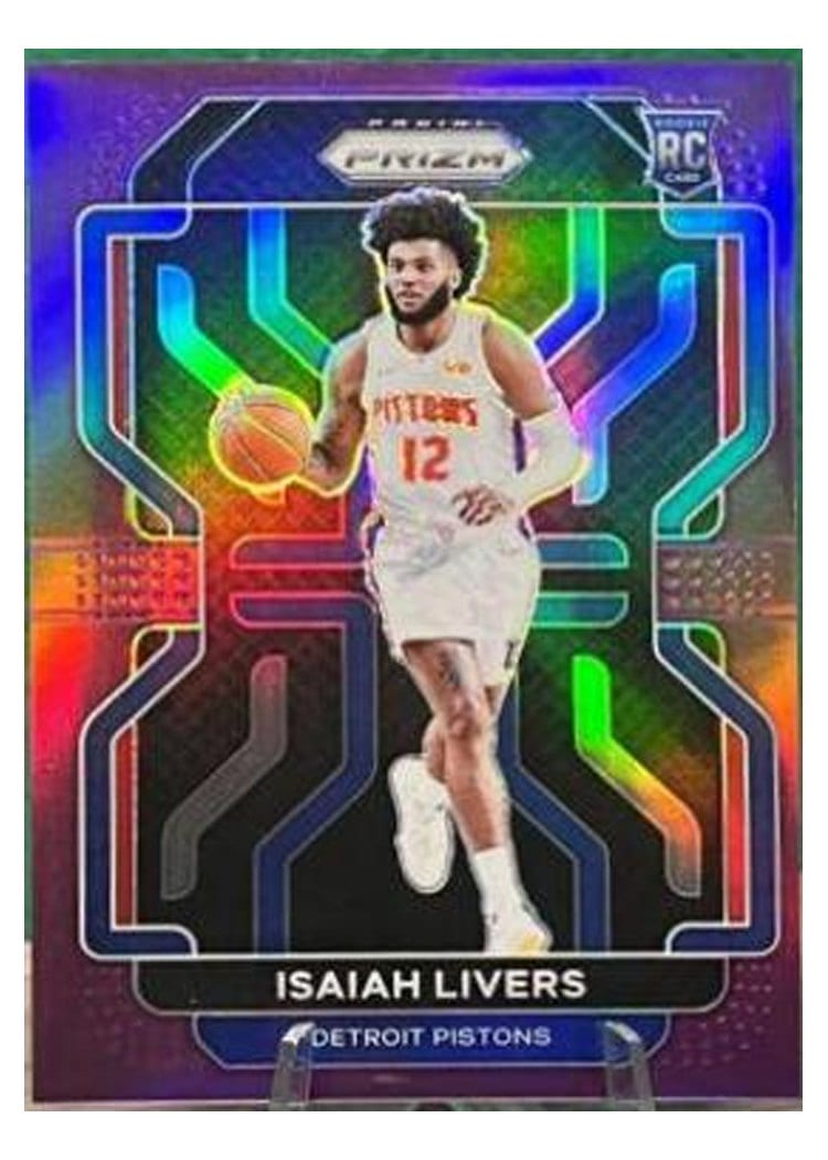 2021-22 Panini Prizm Base Set Isaiah Livers #296 card