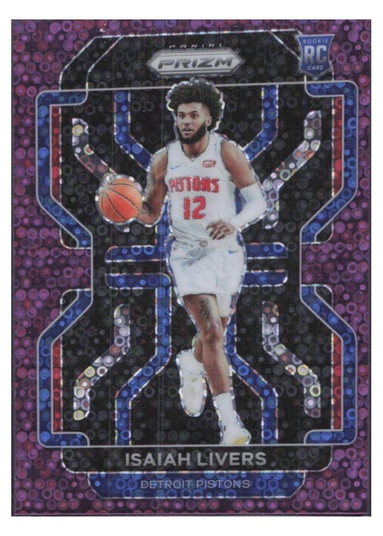 2021-22 Panini Prizm Base Set Isaiah Livers #296 card