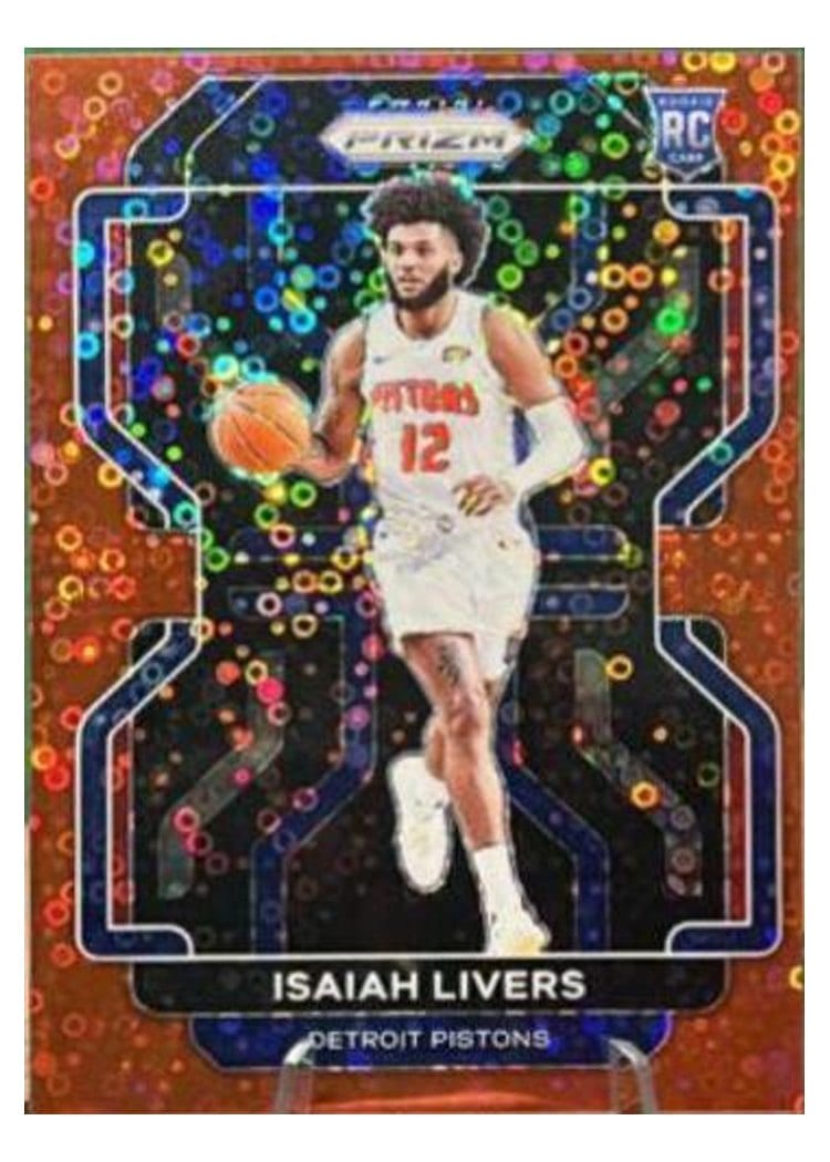 2021-22 Panini Prizm Base Set Isaiah Livers #296 card