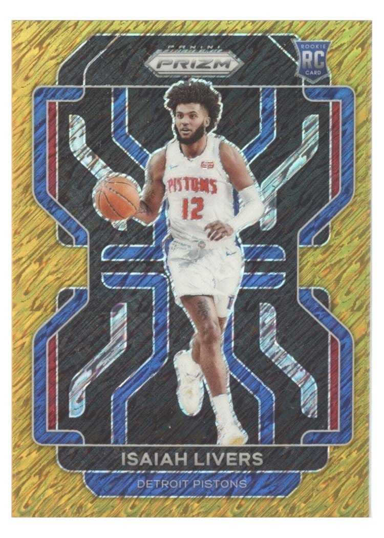 2021-22 Panini Prizm Base Set Isaiah Livers #296 card