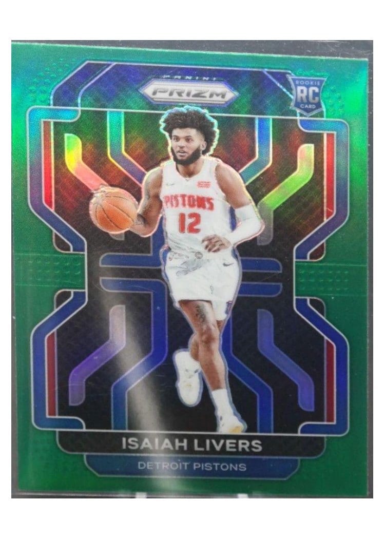 2021-22 Panini Prizm Base Set Isaiah Livers #296 card