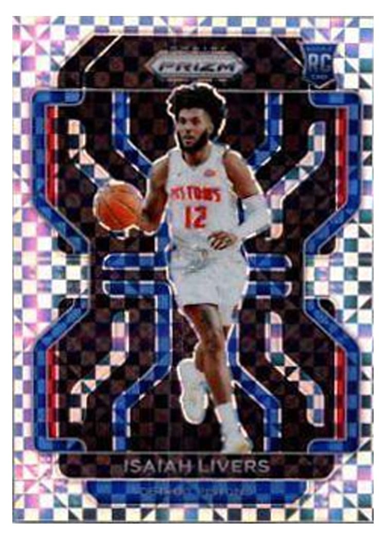 2021-22 Panini Prizm Base Set Isaiah Livers #296 card