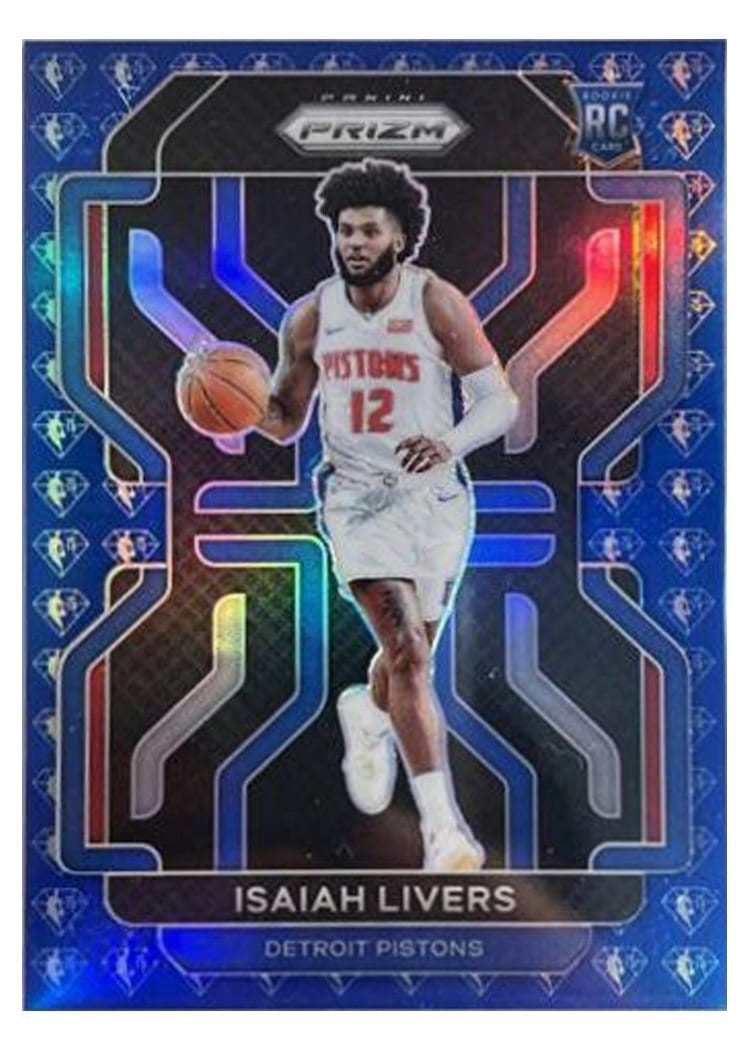 2021-22 Panini Prizm Base Set Isaiah Livers #296 card