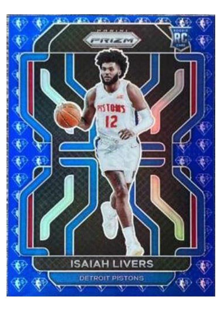 2021-22 Panini Prizm Base Set Isaiah Livers #296 card