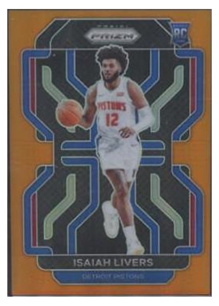 2021-22 Panini Prizm Base Set Isaiah Livers #296 card