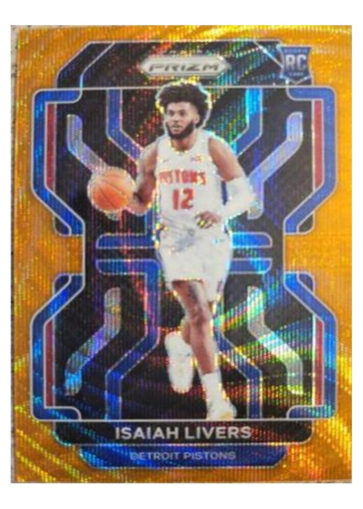 2021-22 Panini Prizm Base Set Isaiah Livers #296 card