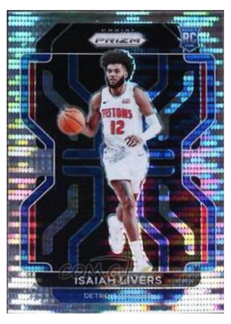 2021-22 Panini Prizm Base Set Isaiah Livers #296 card