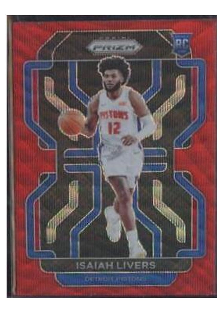 2021-22 Panini Prizm Base Set Isaiah Livers #296 card