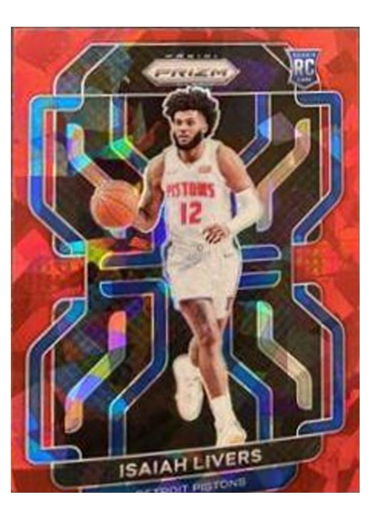 2021-22 Panini Prizm Base Set Isaiah Livers #296 card