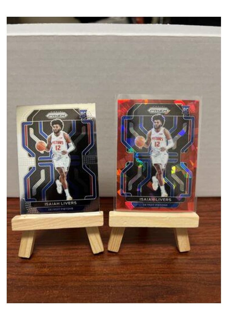 2021-22 Panini Prizm Base Set Isaiah Livers #296 card