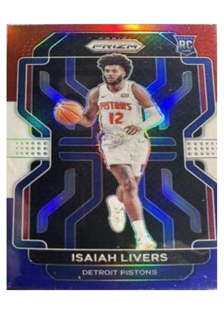 2021-22 Panini Prizm Base Set Isaiah Livers #296 card