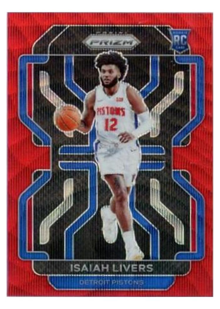 2021-22 Panini Prizm Base Set Isaiah Livers #296 card
