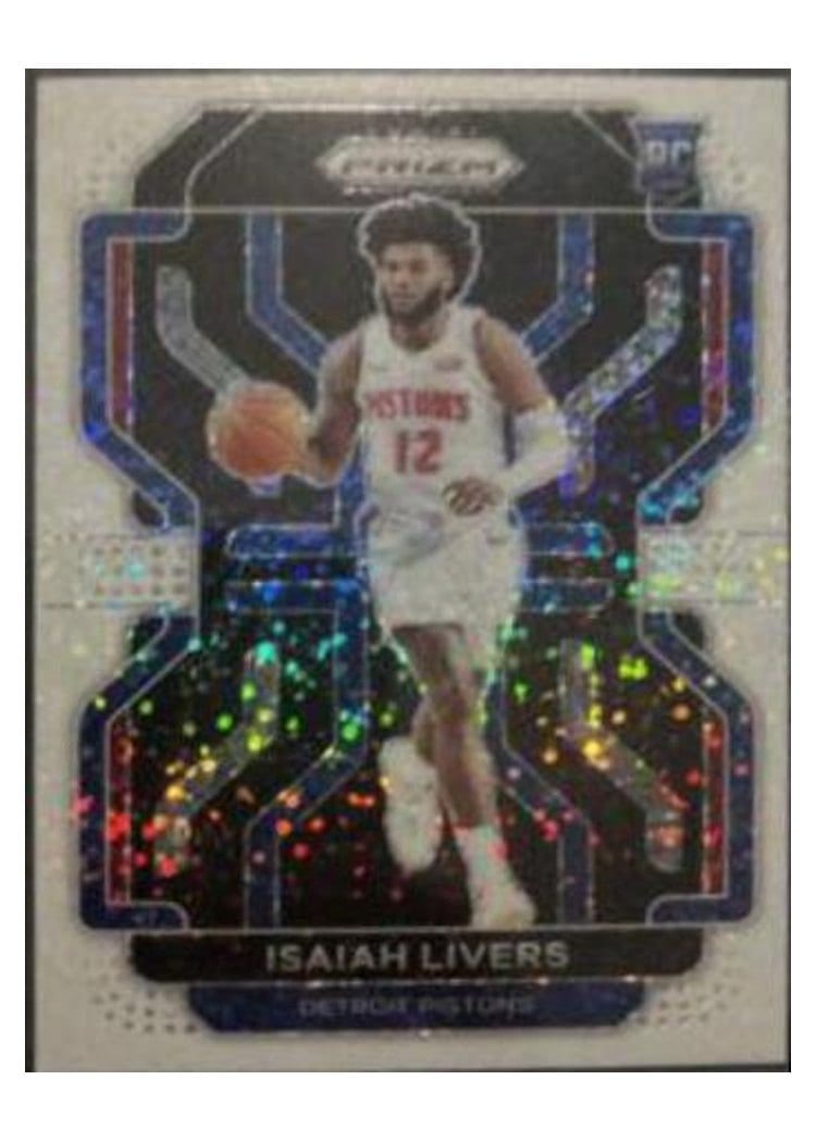 2021-22 Panini Prizm Base Set Isaiah Livers #296 card