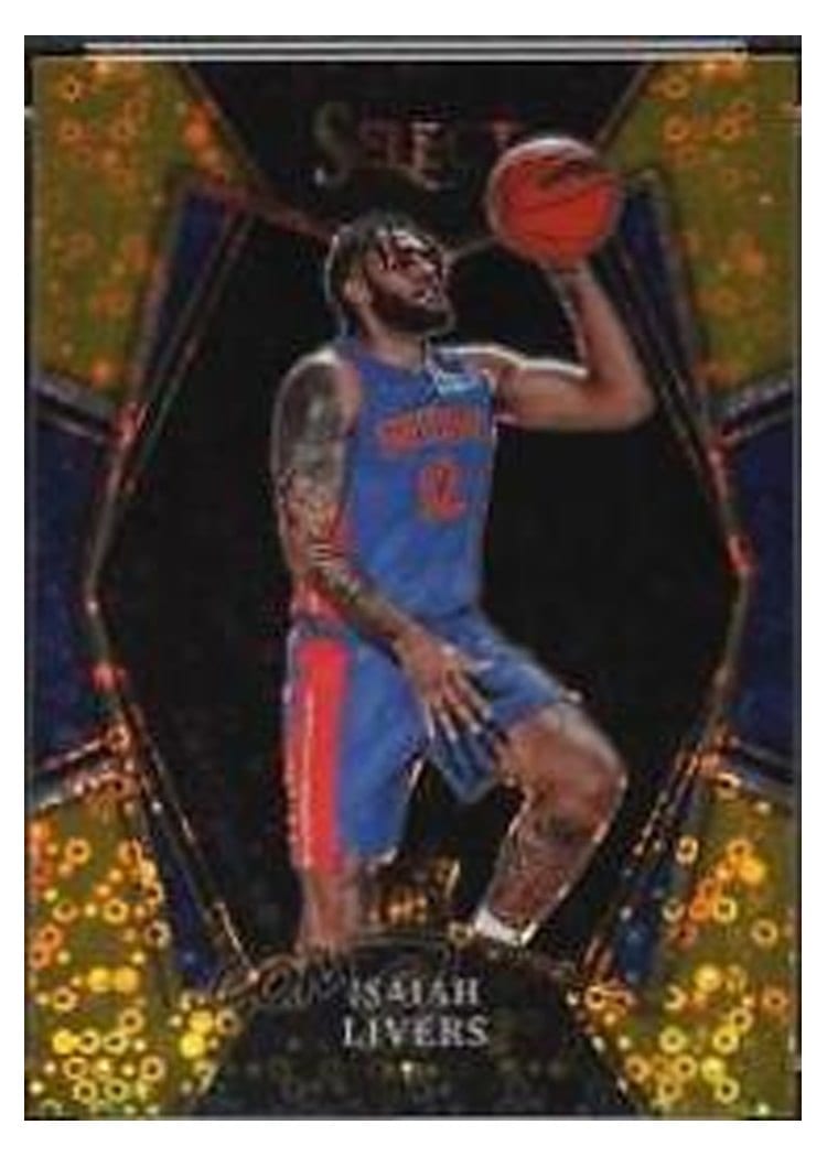 2021-22 Panini Select Base Set Isaiah Livers #160 card