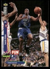 1995-96 Collector's Choice Base Set Isaiah Rider #181 card