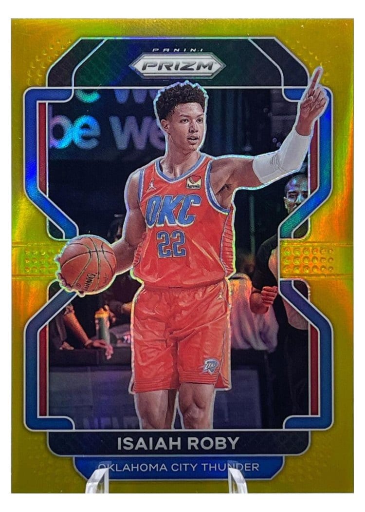 2021-22 Panini Prizm Base Set Isaiah Roby Gold Prizm #133 card