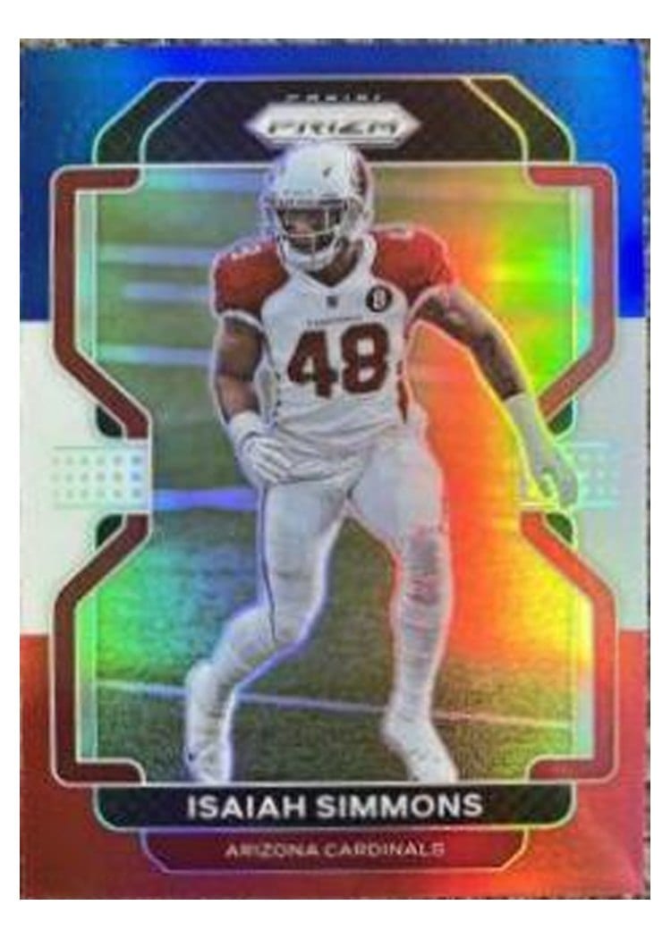 2021 Panini Prizm Base Set Isaiah Simmons #81 card