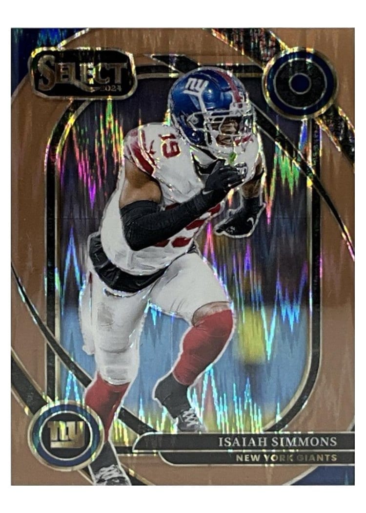 2024 Panini Select Base Set Isaiah Simmons Copper Prizm Shock #261 card