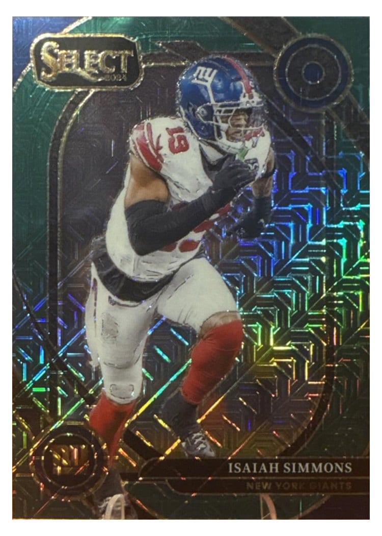 2024 Panini Select Base Set Isaiah Simmons Green Mojo #261 card