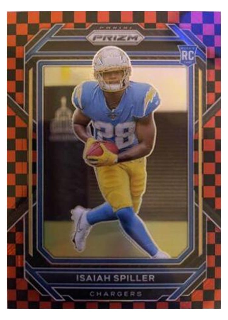 2022 Panini Prizm Base Set Isaiah Spiller #324 card