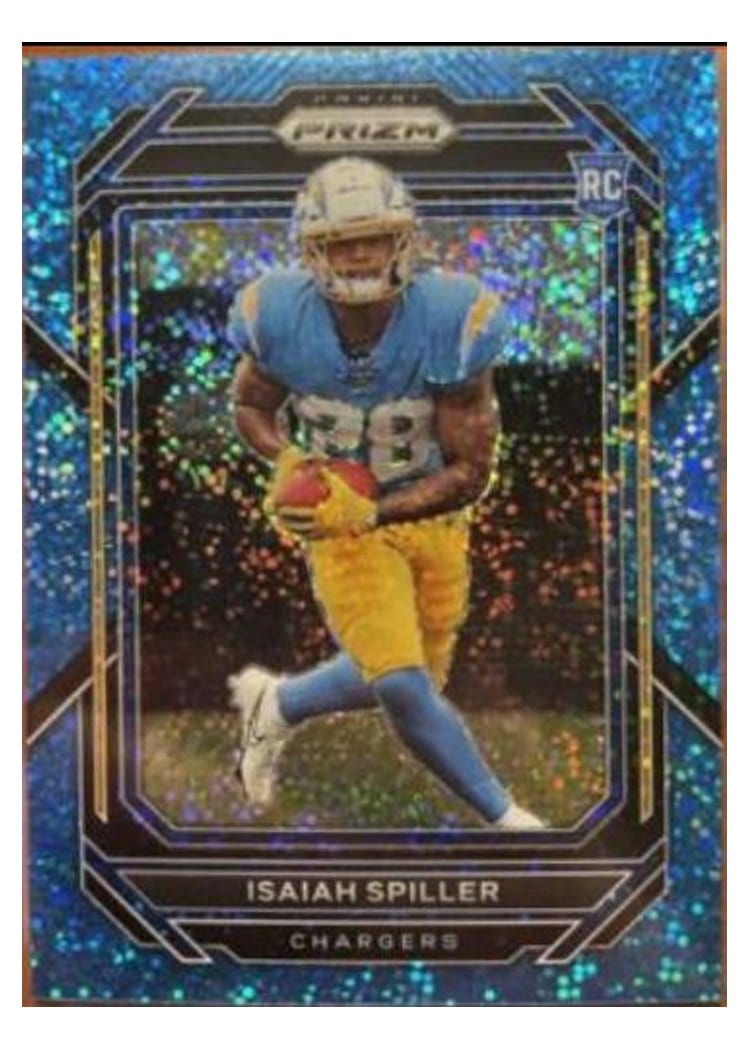 2022 Panini Prizm Base Set Isaiah Spiller #324 card