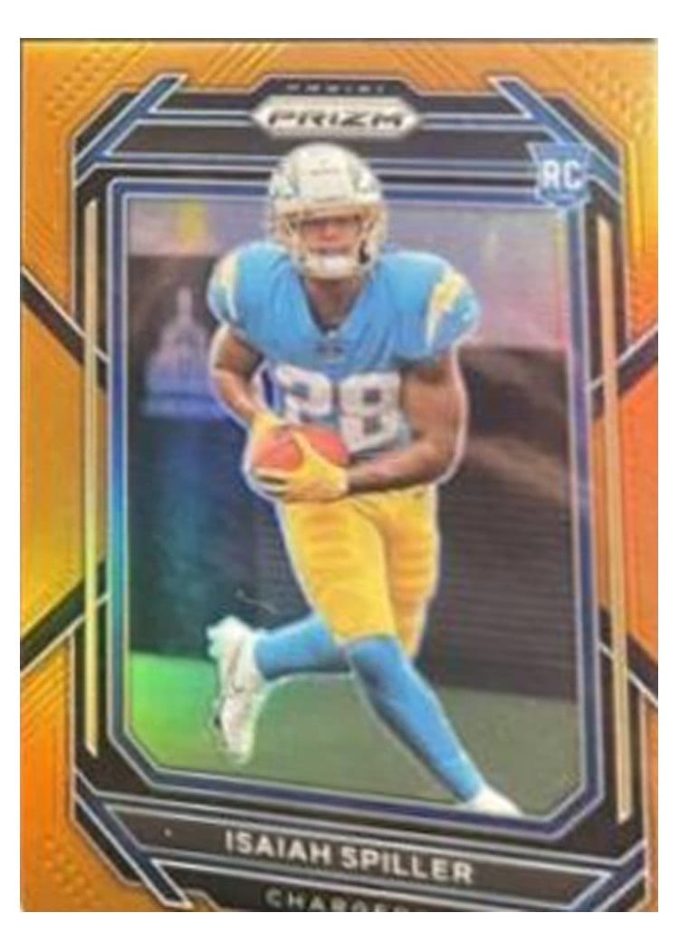 2022 Panini Prizm Base Set Isaiah Spiller #324 card