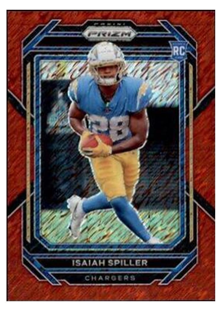 2022 Panini Prizm Base Set Isaiah Spiller #324 card