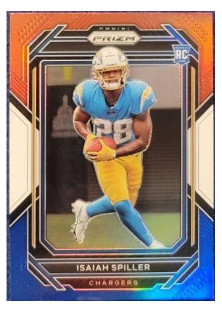 2022 Panini Prizm Base Set Isaiah Spiller #324 card