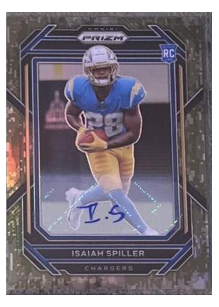 2022 Panini Prizm Base Set Isaiah Spiller #324 card