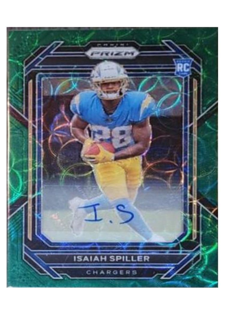 2022 Panini Prizm Base Set Isaiah Spiller #324 card