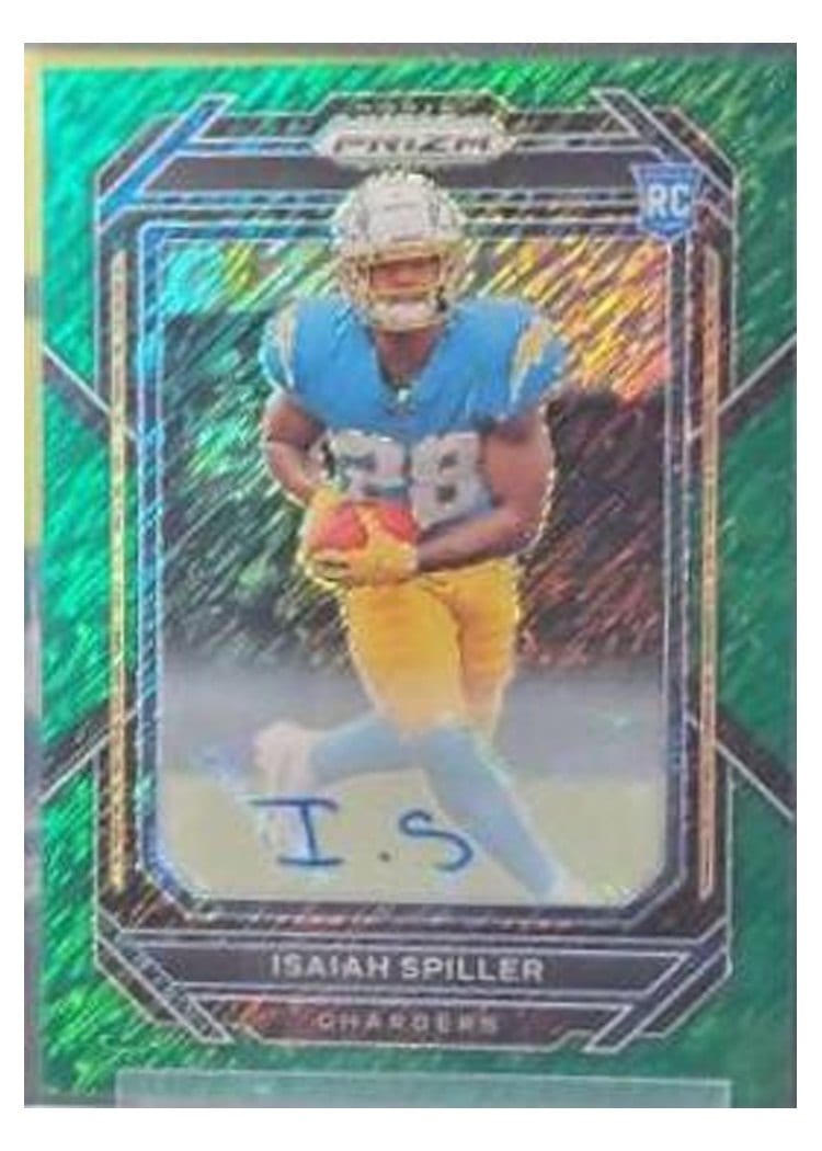 2022 Panini Prizm Base Set Isaiah Spiller #324 card