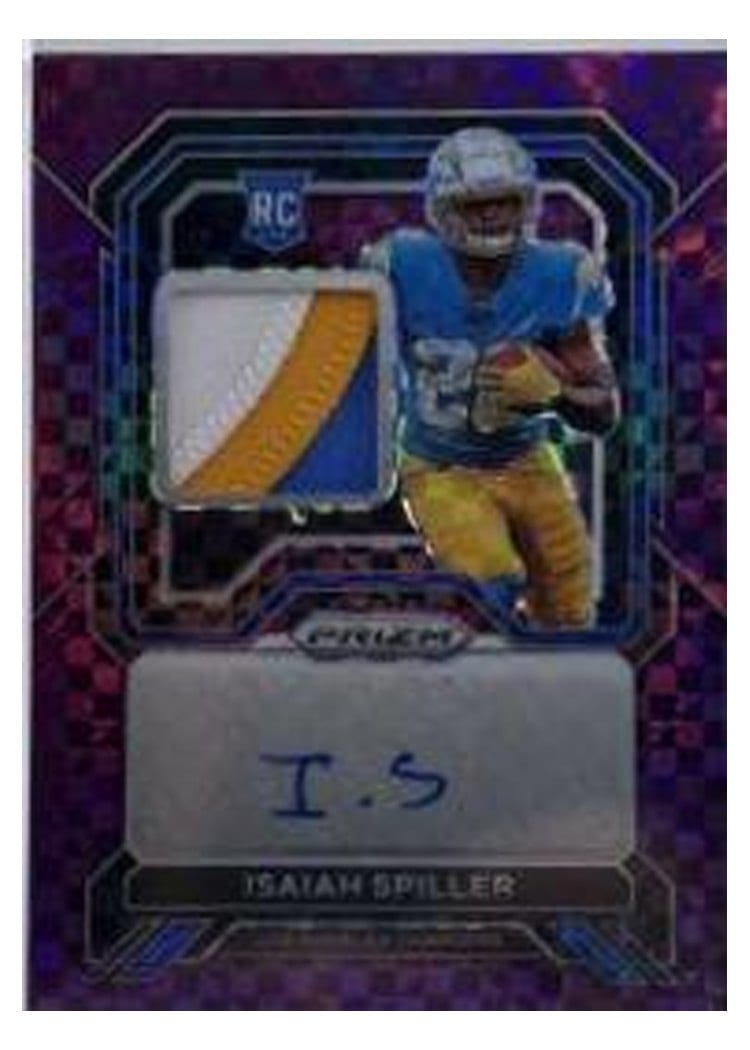 2022 Panini Prizm Base Set Isaiah Spiller #324 card