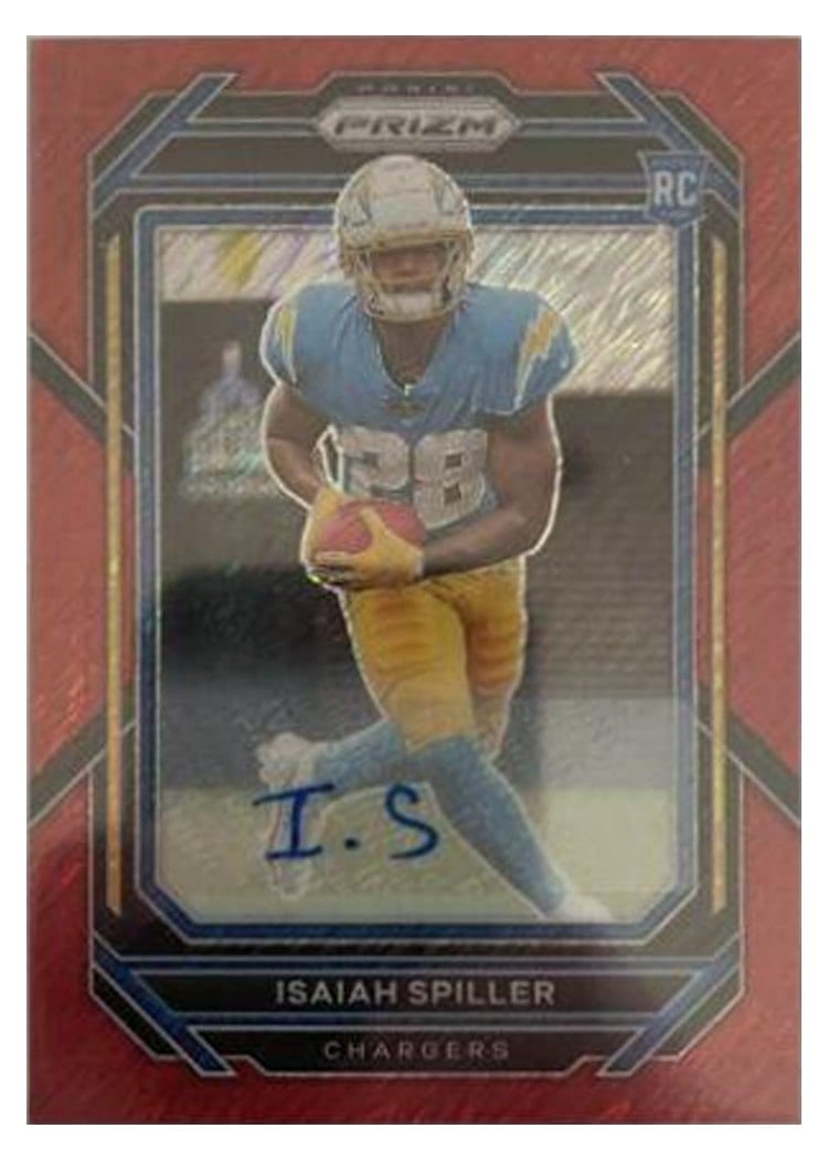 2022 Panini Prizm Base Set Isaiah Spiller #324 card
