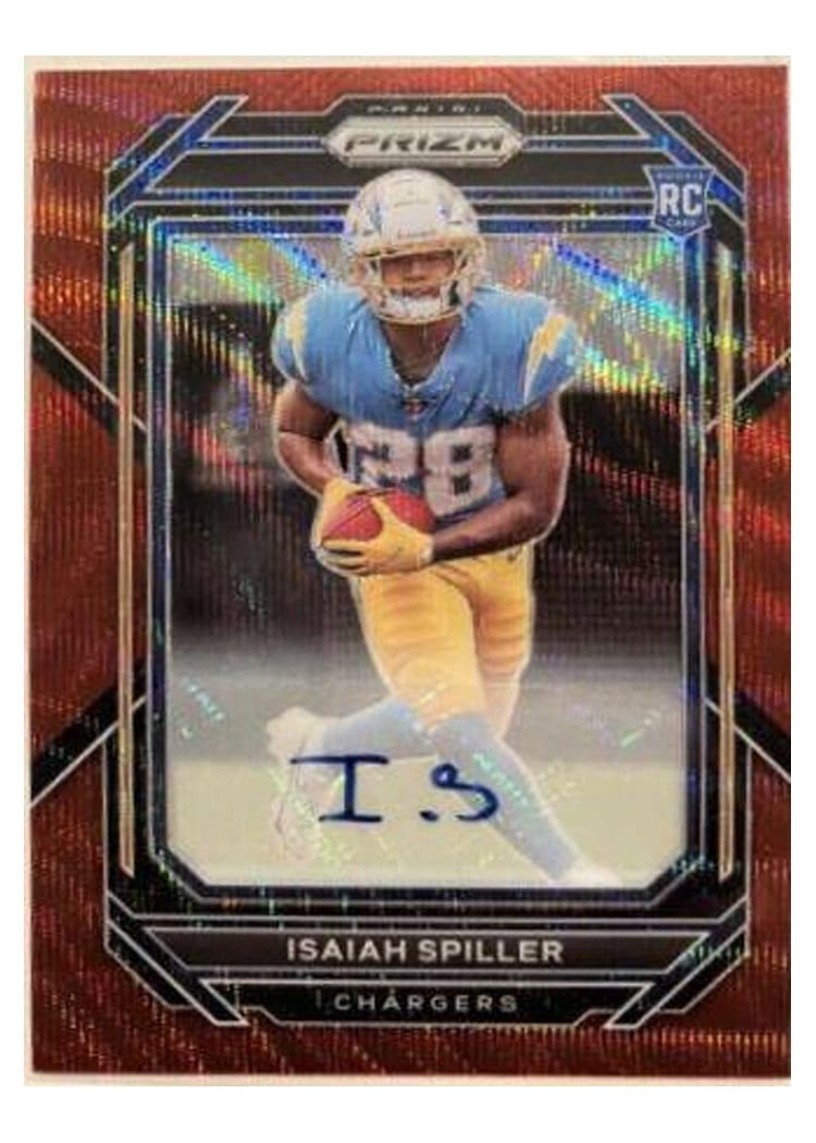 2022 Panini Prizm Base Set Isaiah Spiller #324 card
