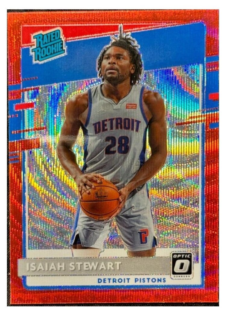 2020-21 Donruss Optic Base Set Isaiah Stewart #166 card