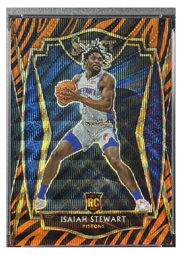 2020-21 Panini Select Base Set Isaiah Stewart Tiger Prizm #191 card