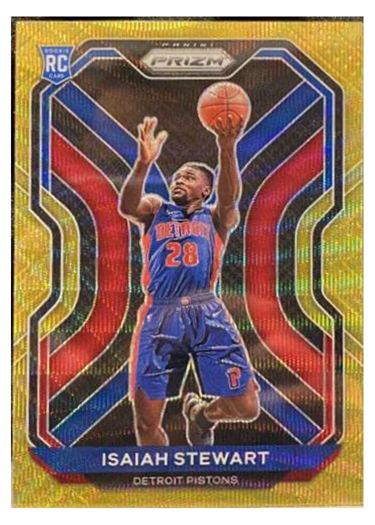 2020 Panini Prizm Isaiah Stewart Gold Wave Prizm #254 card