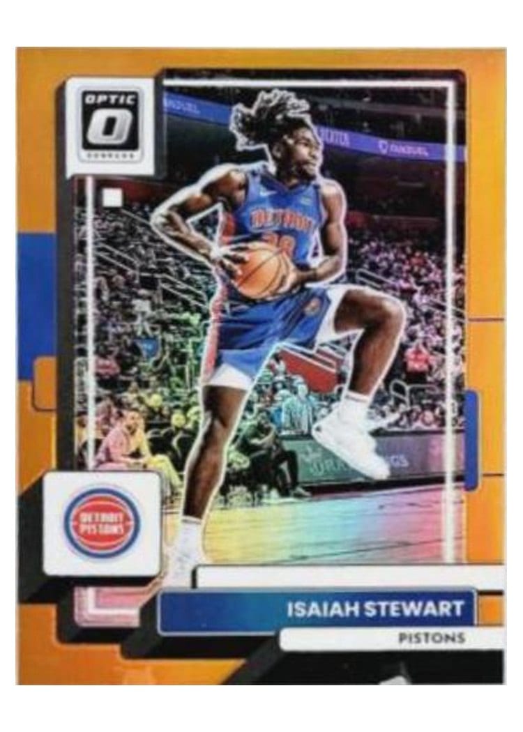 2022-23 Donruss Optic Base Set Isaiah Stewart Orange #77 card