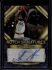2025-26 Topps Topps Notch Signatures Isaiah Stewart #TNS-IS card