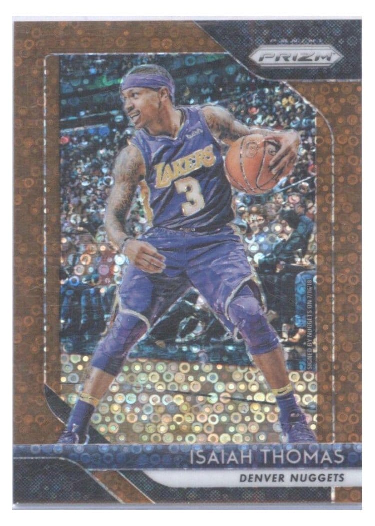 2018-19 Panini Prizm Base Set Isaiah Thomas #52 card