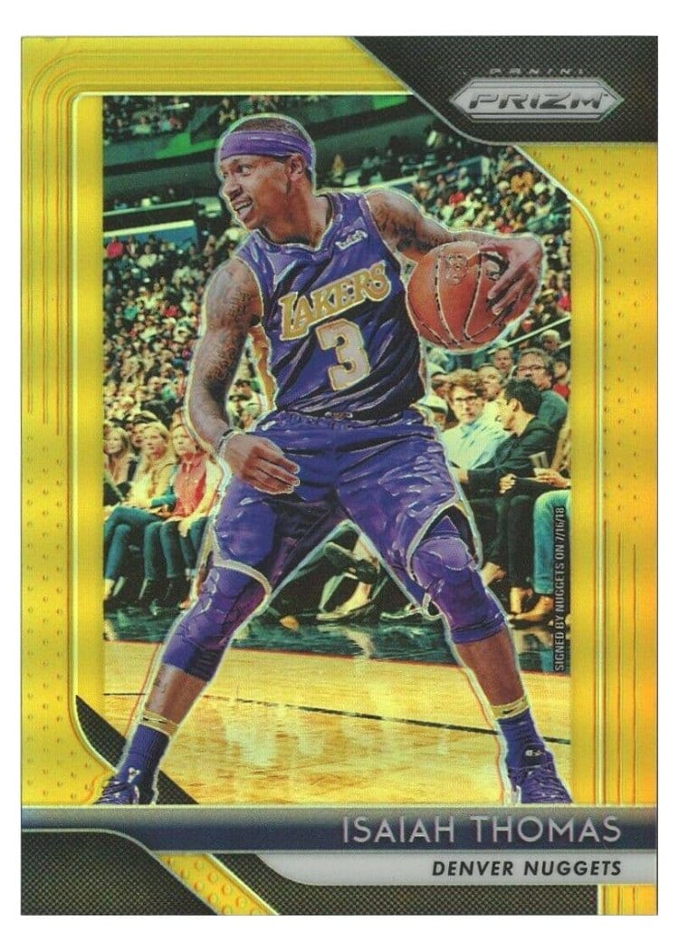 2018-19 Panini Prizm Base Set Isaiah Thomas #52 card