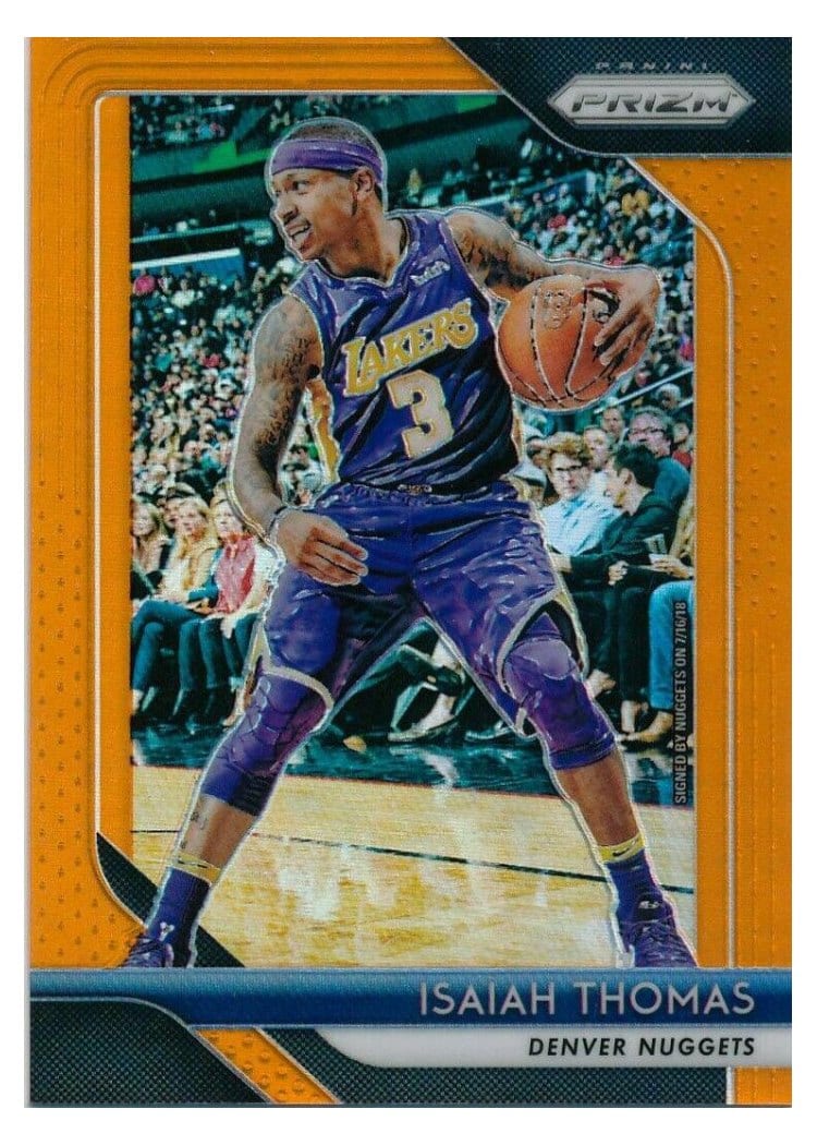 2018-19 Panini Prizm Base Set Isaiah Thomas #52 card