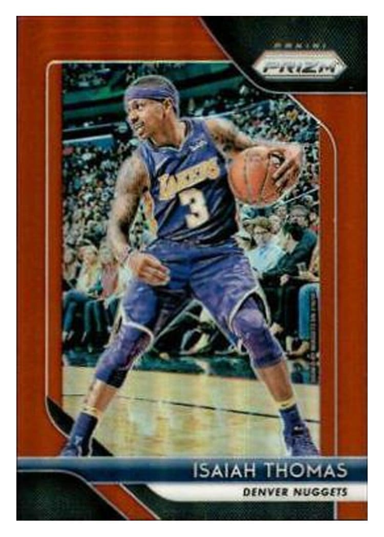 2018-19 Panini Prizm Base Set Isaiah Thomas #52 card