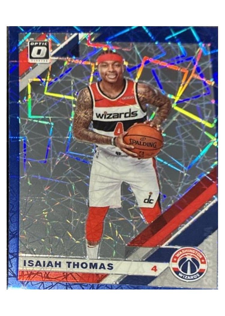 2019-20 Donruss Optic Base Set Isaiah Thomas Blue Velocity #119 card