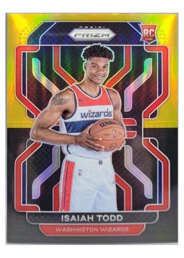 2021-22 Panini Prizm Base Set Isaiah Todd Black Gold Prizm #299 card